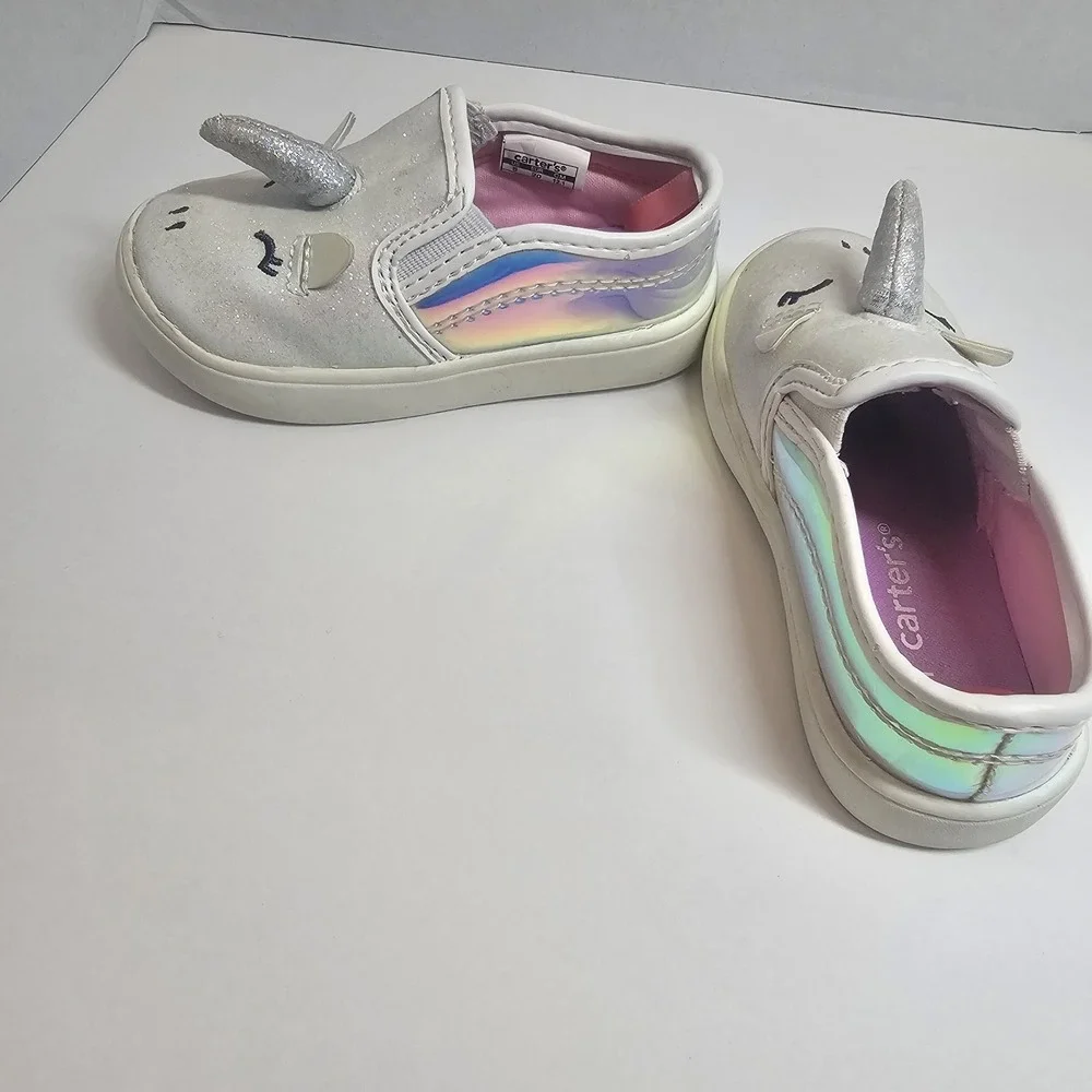 Toddler Unicorn Shoes Carters Size 5 Slip On‎ Glitter Girls